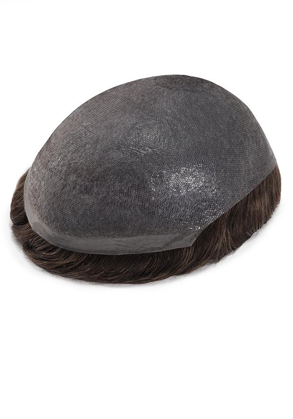 Parrucca Frontale Per Uomo,Toupet 100% Capelli Umani,Sistema Di