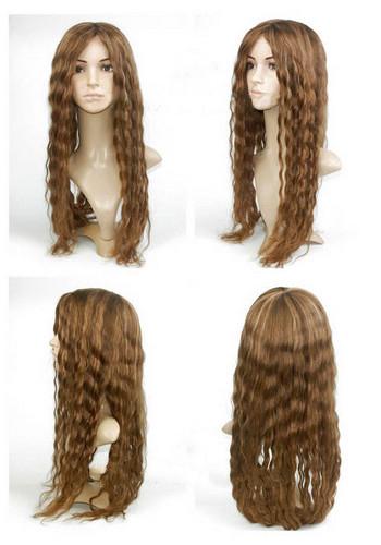 yj258 full cap lady wig