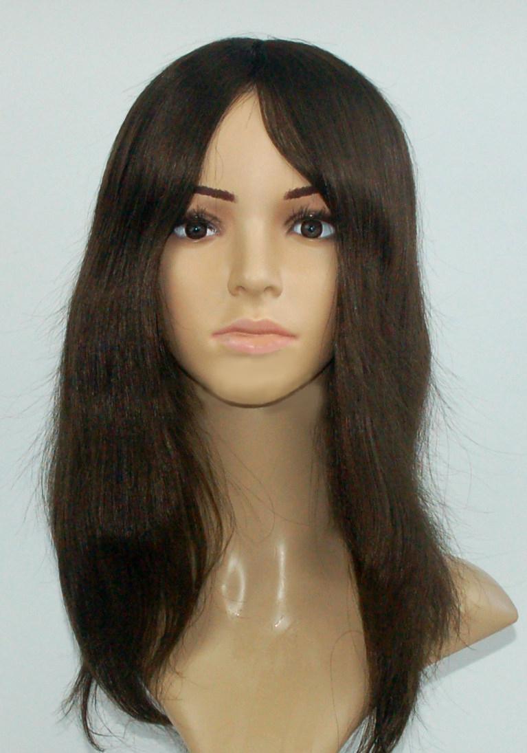 YJ455: Perfect French Lace Base Indian Human Hair Wig for Women