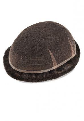 Full lace base with reinforced stitching lines stock hairpiece