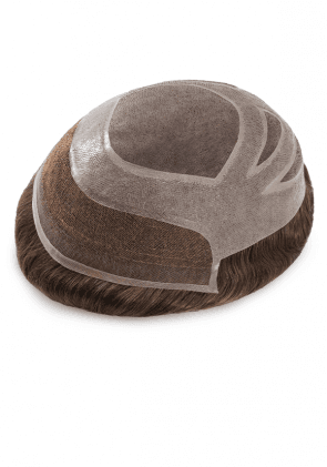 Vigor| Toupet Stock da Uomo in Fine Mono, Pelle Sottile e Lace Frontale