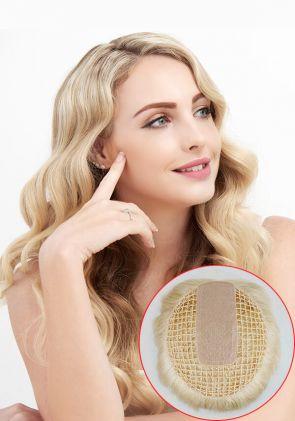 Daria | Topper Capelli Veri con Parte Superiore in Seta e Integrazione della Linea PE
