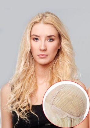 Ariel | Wigs da Donna in Rete Elasticizzata con Parte Superiore in Mono e Parte Frontale in Lace