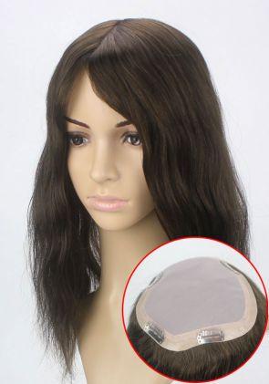 YJ3783: Parrucche da Donna Top in Seta e Perimetro in NPU