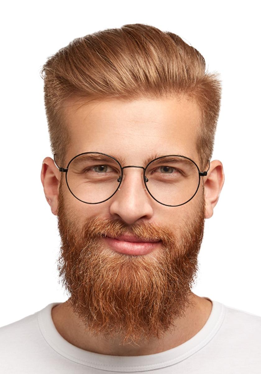 Toupet Pretagliato con Capelli Spazzolati all'indietro