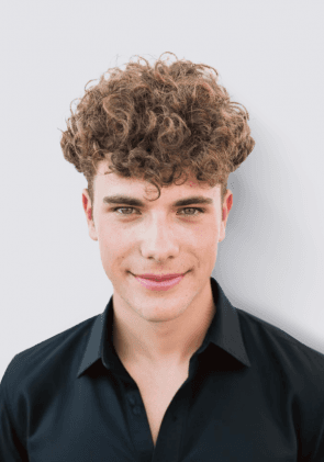 Capelli ricci 20mm| Superskin Protesi Capelli Ricci Uomo in Pelle da 0.08mm con Capelli ricci 20mm