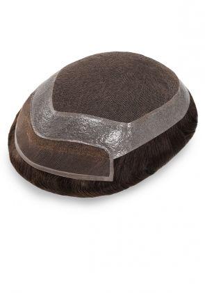 Neo Premium | Toupet in Lace Francese con Pelle Perimetro, Capelli Aggiornati, Dimensioni 7×9 Pollici