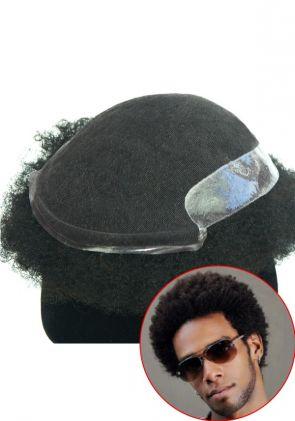 YJ153 | Protesi per Capelli Ricci Afro Traspirante