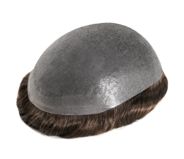 SuperSkin: Toupet da Uomo in Pelle Sottile 0,08 mm Stock con Nodo Singolo