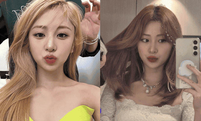 Yunjin-LE-SSERAFIM-con-la-parrucca