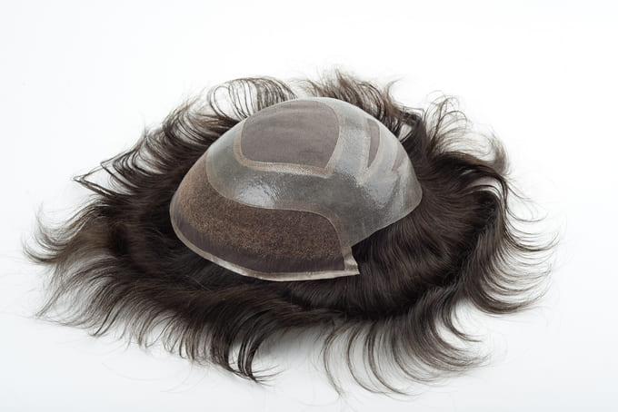 parrucchino in lace e pelle