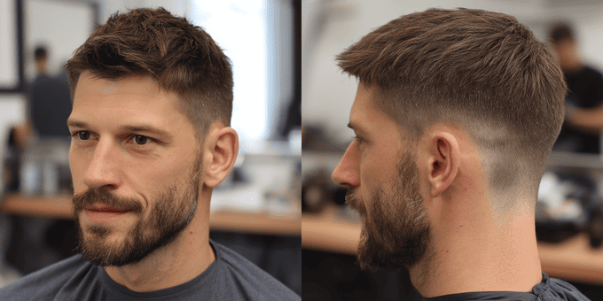 Protesi capelli uomo con acconciatura naturale e integrazione armoniosa