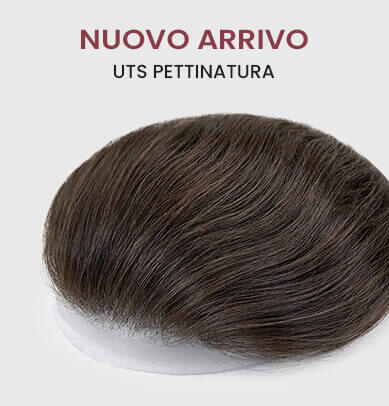 Ultra Thin Skin V-looped Stock Mens Hairpieces with Brush Back Hair Style