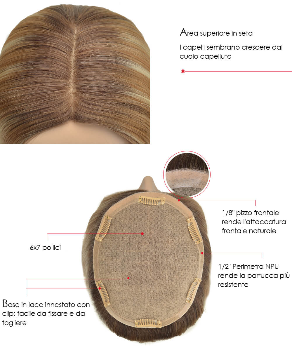 Parrucca da Donna Capelli Umani Remy Parrucca da Donna Capelli Umani Remy