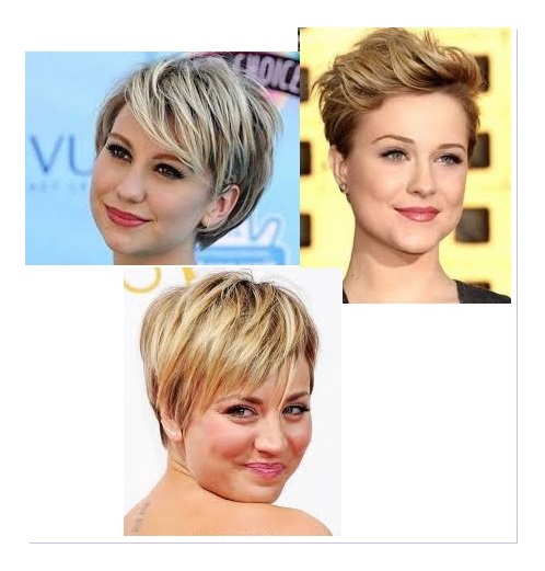 Taglio pixie viso tondo