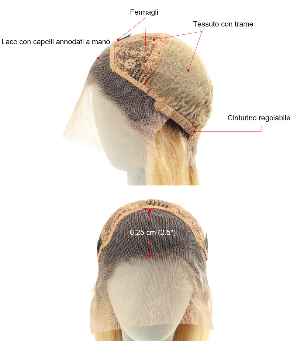 Parrucca capelli lunghi shatush biondo LFW006 Parrucca capelli lunghi shatush biondo LFW006